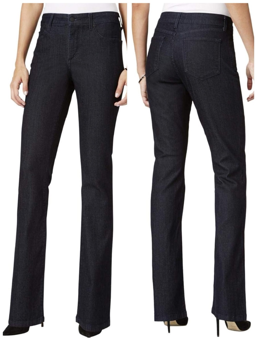 NYDJ Women’s Size 2 Dark Enzyme Tonal Billie Bootcut Stretch Slimming Jeans